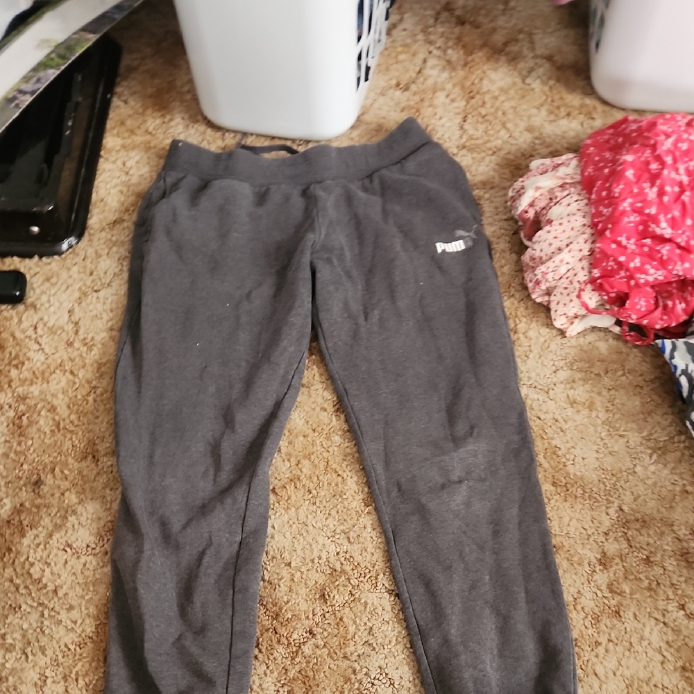 Puma Gray Leggings Athletic Fit